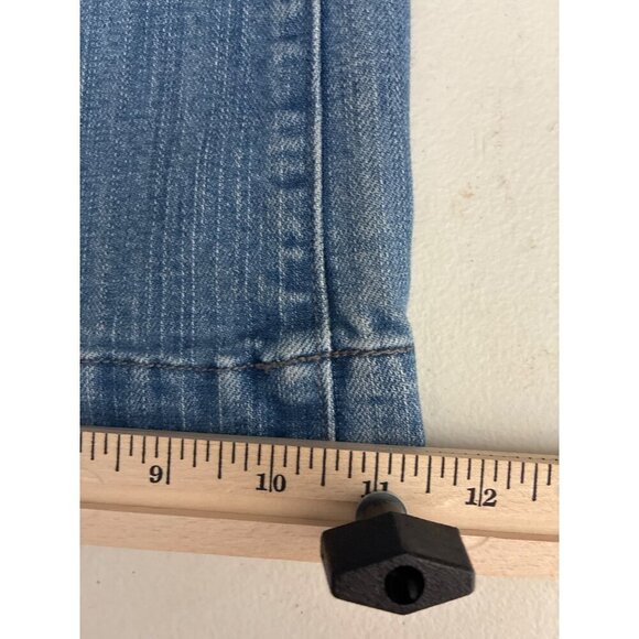 Old Navy Jeans Womens Size 16 Regular The Diva Wide-Leg Light Wash Denim Braided - Picture 11 of 13